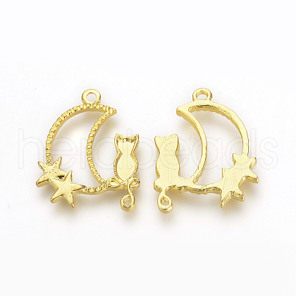 Tibetan Style Alloy Open Back Bezel Pendants TIBE-S308-32G-1