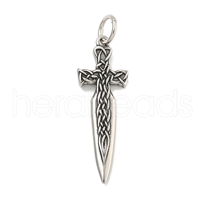 316 Surgical Stainless Steel Pendants STAS-E212-145AS-1