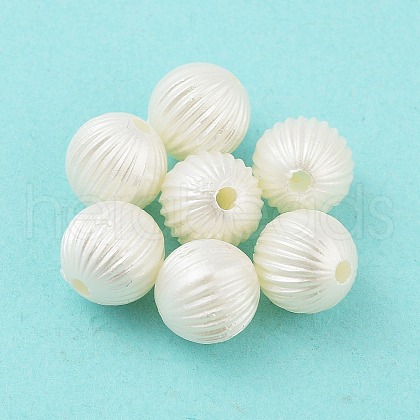 ABS Plastic Imitation Pearl Bead MACR-K350-10A-1