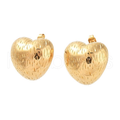 PVD Vacuum Plating 304 Stainless Steel Stud Earrings for Women EJEW-D095-02G-1