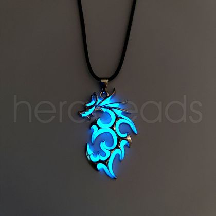 Luminaries Alloy Dragon Pendant Necklace LUMI-PW0001-024P-B-1