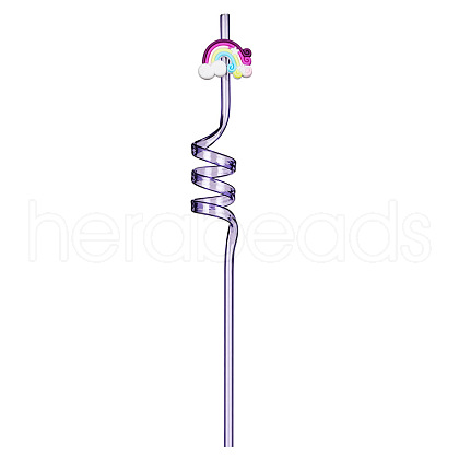 Disposable Plastic Spiral Straws RABO-PW0001-153H-1
