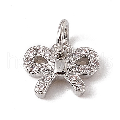 Brass Micro Pave Cubic Zirconia Pendant ZIRC-F132-86P-1