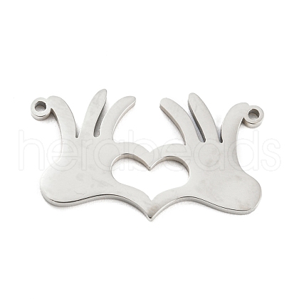 Non-Tarnish 304 Stainless Steel Pendants STAS-Q255-07P-1