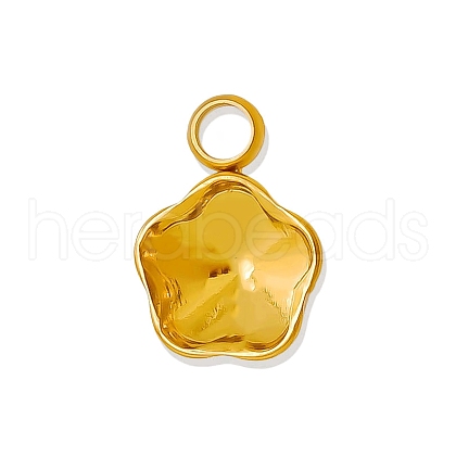 304 Stainless Steel Pendant Cabochon Settings PW-WG002AB-13-1