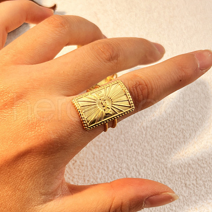 304 Stainless Steel Cuff Rings RJEW-S626-10G-B-1