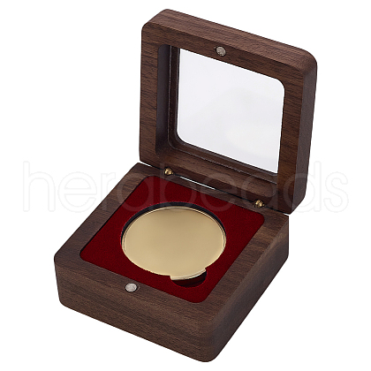 Wood Medal Storage Magnetic Boxes CON-WH0088-94A-01-1