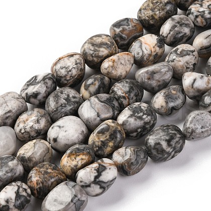 Natural Map Stone Beads Strands G-G146-A11-01-1