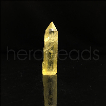 Point Tower Natural Citrine Home Display Decoration PW23030652948-1