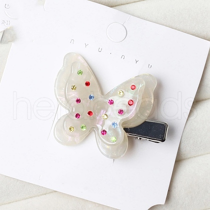 Butterfly Shape Cellulose Acetate Alligator Hair Clips PW-WG5E2FB-05-1