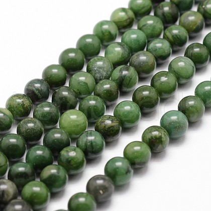 Natural African Jade Beads Strands X-G-D840-53-8mm-A-1