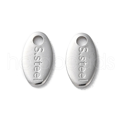 304 Stainless Steel Charms STAS-V007-03E-P-1