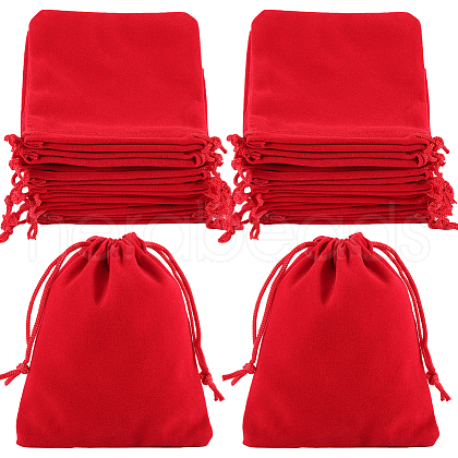 Beebeecraft Rectangle Velvet Drawstring Pouches TP-BBC0001-06C-1