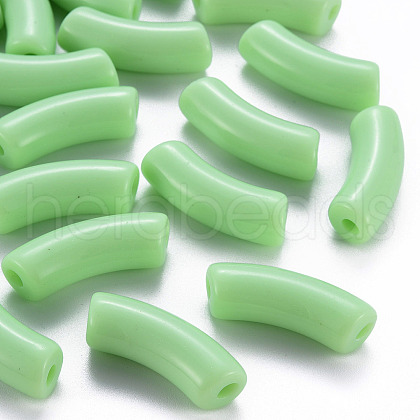 Opaque Acrylic Beads X-MACR-S372-001B-S028-1