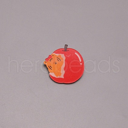 Tiger in Apple Chinese Zodiac Brooch Pin JEWB-TAC0008-14-1