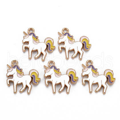 Alloy Enamel Pendants ENAM-N055-019C-NR-1