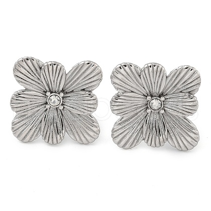 304 Stainless Steel Stud Earrings EJEW-B109-05P-1