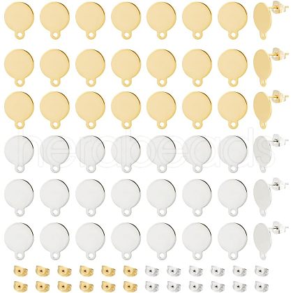 Unicraftale 304 Stainless Steel Stud Earring Findings STAS-UN0015-28-1