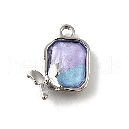 Alloy Acrylic Pendants PALLOY-R157-02P-03-1