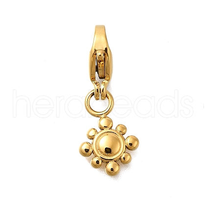 Flower 304 Stainless Steel Pendant Decorations STAS-R159-26G-1
