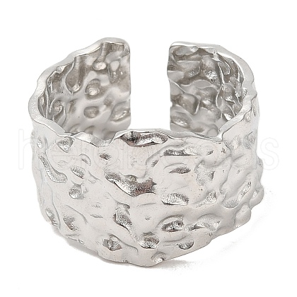 Non-Tarnish 304 Stainless Steel Open Cuff Rings RJEW-K245-87P-1