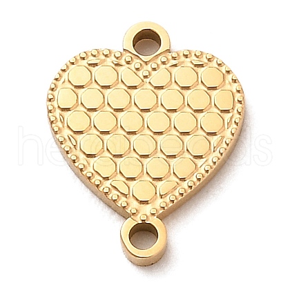 Ion Plating(IP) 304 Stainless Steel Love Connector Charms STAS-E199-09G-1