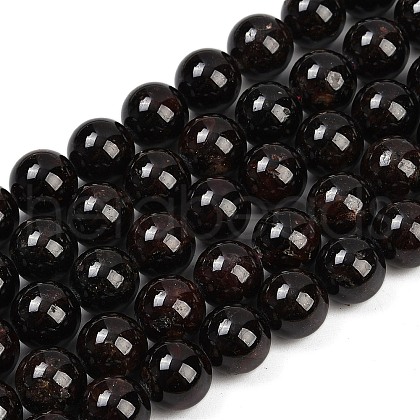 Natural Garnet Bead Strands G-P217-33-11mm-01-1