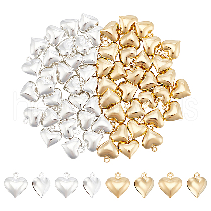 Unicraftale 60Pc 2 Colors Brass Charms FIND-UN0015-50-1