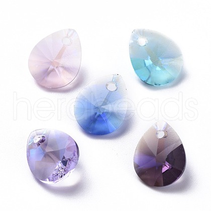 Glass Rhinestone Charms RGLA-L021-A-M-1