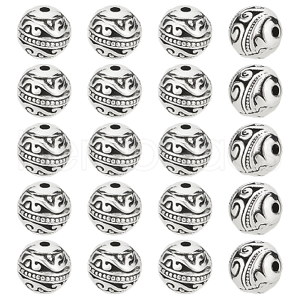 20Pcs Tibetan Style Alloy Beads TIBE-LP0001-06-1