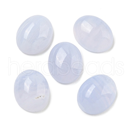 Natural Blue Lace Agate Cabochons G-I363-01A-1