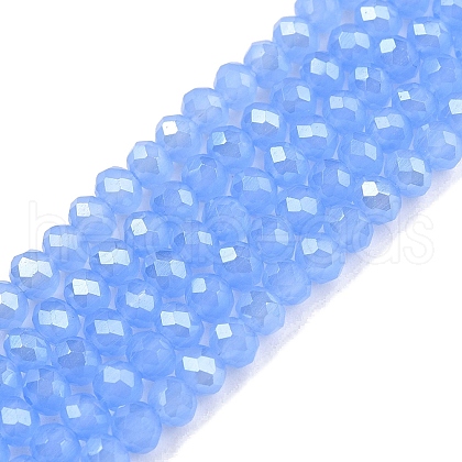 Electroplate Glass Beads Strands EGLA-A044-J3mm-A03-1
