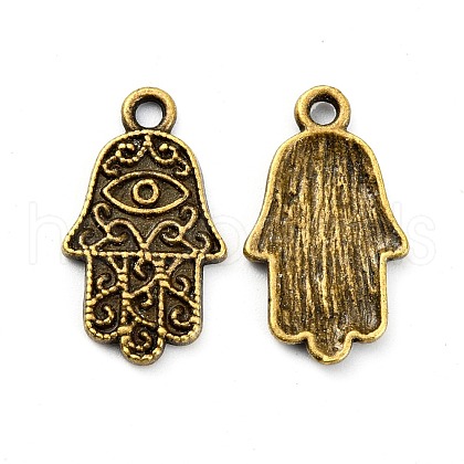 Tibetan Style Alloy Pendant Enamel Settings TIBE-T011-127AB-FF-1