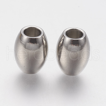 201 Stainless Steel European Beads STAS-F141-09P-1