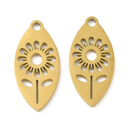 Ion Plating(IP) 304 Stainless Steel Pendants STAS-J042-21G-1