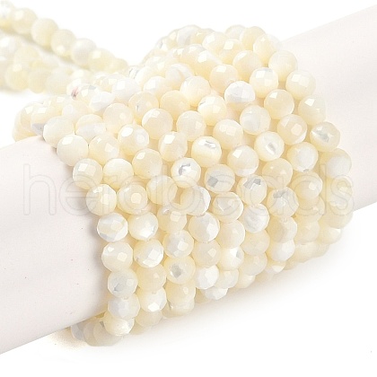 Natural Shell Beads Strands SSHEL-E571-38B-4mm-1