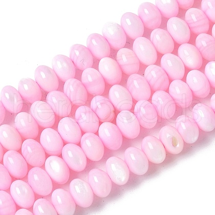 Natural Freshwater Shell Beads Strands SSHEL-C013-07G-1
