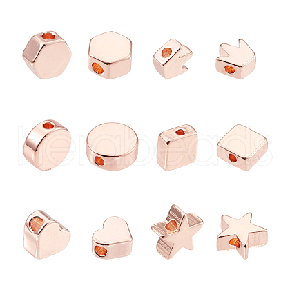 Brass Beads KK-TA0007-74RG-1