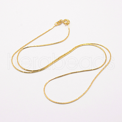 Sterling Silver Snake Chain Necklaces STER-F028-26G-1