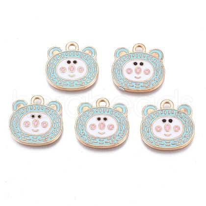 Alloy Enamel Pendants ENAM-N054-74A-1