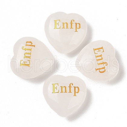 Natural Quartz Crystal Heart Engraving MBTI Figurines Statues for Home Office Desk Decorations X1-G-K353-05N-1