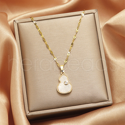 Alloy Crystal Rhinestone Pendant Necklaces for Women WGDF473-23-1