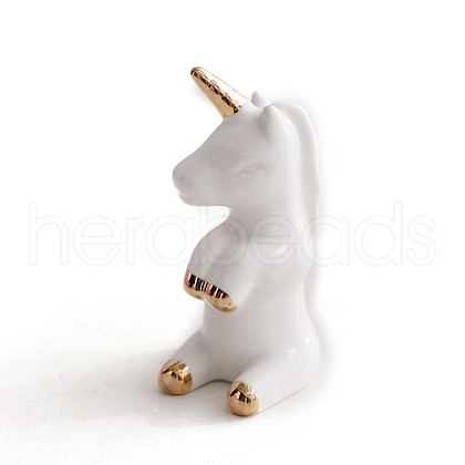 Porcelain Unicorn Ring Display Stands PW-WGB832D-01-1