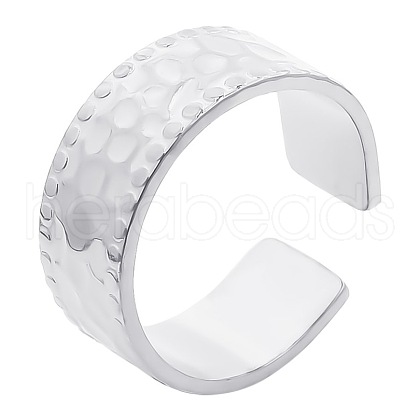 Stainless Steel Open Cuff Rings UW8021-1-1