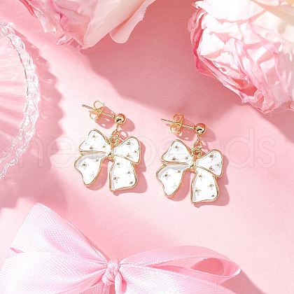 Alloy Enamel Earrings EJEW-JE06449-03-1