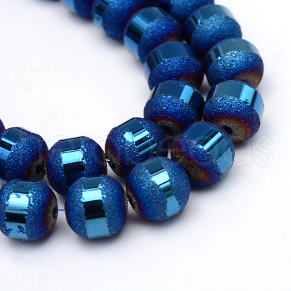 Electroplate Glass Bead Strands X-EGLA-S131-4mm-B02-1