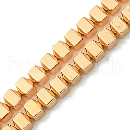 Electroplated Synthetic Non-Magnetic Hematite Beads Strands G-H020-I01-03-1