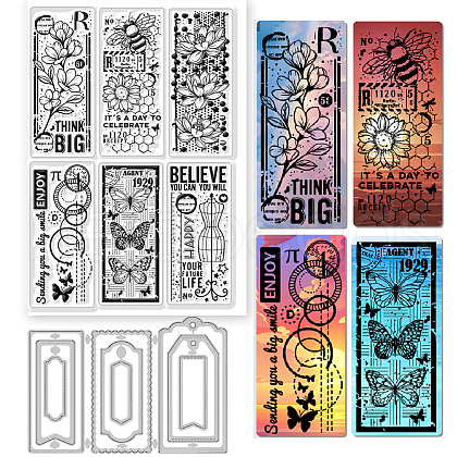 Globleland 1 Sheet Custom PVC Plastic Clear Stamps DIY-GL0004-74-1