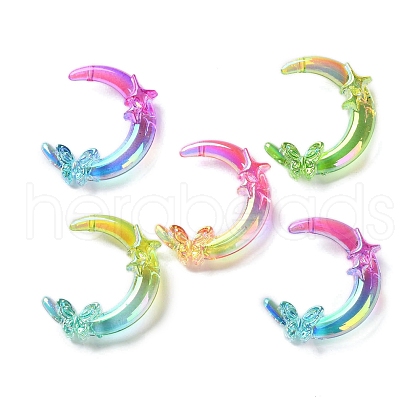 Transparent UV Plating Acrylic Beads X-PACR-D288-27-1