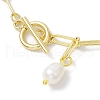 Mother's Day Jewellery Natural Cultured Freshwater Pearl Charm Bracelets BJEW-JB10444-3